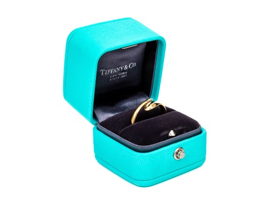 Tiffany & Co. Elsa Peretti 18k Yellow Gold Magnificent Snake Motif Ring, Size 8.25, With Box