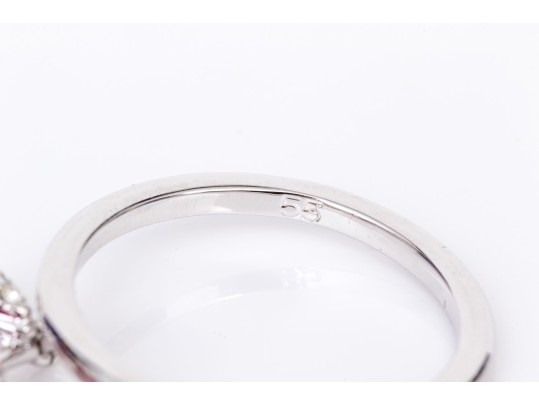 Swarovski Pair Of Crystal Set Rings, Sizes 6.75, With Boxes