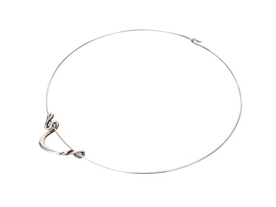 Tiffany & Co. Sterling Silver Elsa Peretti Fabulous Snake Pendant, On Choker