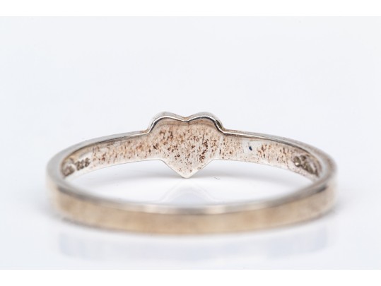 Tiffany & Co. Sterling Silver Paloma Picasso Simple Heart Motif Ring, Size 7.5