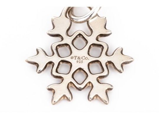 Tiffany & Co. Sterling Silver High Polished Snowflake Charm