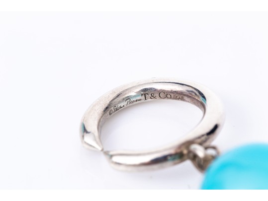 Tiffany & Co. Sterling Silver Paloma Picasso Stunning Blue Amazonite And White Chalcedony Beads