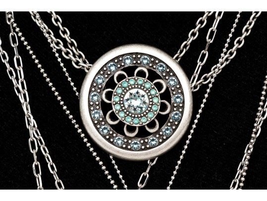 Touchstone Crystal By Swarovski Collection Of Five Chunky Crystal Set Necklaces