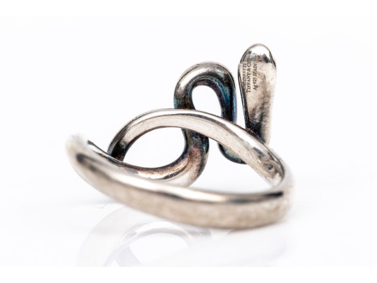 Tiffany & Co. Sterling Silver Elsa Peretti Fabulous Snake Ring, Size 7