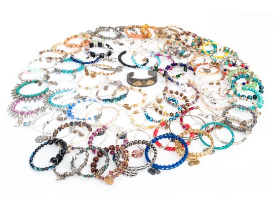 Alex + Ani Extensive Collection Of Vintage 66 And Infused With Energy Bracelets