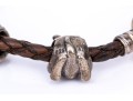 Pandora Sterling Silver Charming Animal Life Bracelet, On Woven Cord.