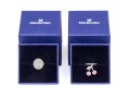 Swarovski Pair Of Crystal Set Rings, Sizes 6.75, With Boxes