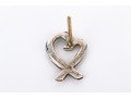 Tiffany & Co. Sterling Silver Paloma Picasso Open Heart Ribbon Stud Earrings