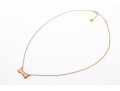 Sterling Silver Rose Vermeil White Opal Doublet Set Dogbone Motif Necklace On Chain