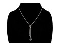 Swarovski Crystal Snake Chain And Briolette Crystal Set Necklace With Matching Earrings