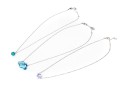 Swarovski Collection Of Three Silver Toned, Crystal Set Necklaces