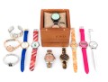 Collection Of Nine Fashion Quartz Watches Plus One Automatic Sport Invicta Watch