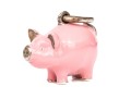 Tiffany & Co. Sterling Silver Adorable Pink Enamel Pig Charm