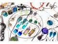 Collection Of Fashion And Costume Jewelry Bracelets, Necklaces, Rings And Brooches