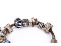 Pandora Sterling Silver Charming Animal Life Bracelet, On Woven Cord.