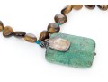 Collection Of Two Tigers Eye, One Quartz And One Cultured Freshwater Pearl Necklaces