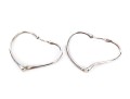 Tiffany & Co. Sterling Silver Elsa Peretti Fabulous Open Heart Hoop Earrings