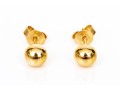 14k Yellow Gold Classic 6mm Ball Style Earrings