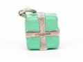 Tiffany & Co. Sterling Silver Iconic Tiffany Blue Enamel Gift Box Charm