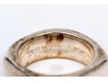 Tiffany & Co. Sterling Silver Contemporary 7.5 Mm Wide Cushion Shaped Band Ring, Size 7
