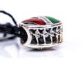 Pandora Sterling Silver Christmas Themed Charms, On A Woven Champagne Cord Bracelet