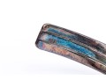 Sterling Silver Collection Of Four Cuff Style Bracelets; Two Plain Styles, Two Turquoise Set