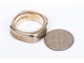 Tiffany & Co. Sterling Silver Contemporary 7.5 Mm Wide Cushion Shaped Band Ring, Size 7