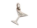 Tiffany & Co. Sterling Silver Debonair Martini Glass With Olive Charm