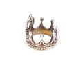 Tiffany & Co. Sterling Silver Figural Beaded Patterned Crown Charm