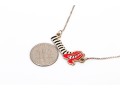 Alex + Ani Sterling Silver Wicked Witch Of The West Ruby Slippers Pendant