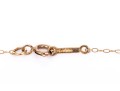 10k Yellow Gold Delicate Heart Motif Inspirational Charm Necklace, 