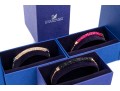 Swarovski Trio Of Three Crystal Set Adjustable Bracelets, Boxed