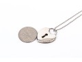 Tiffany & Co. Sterling Silver Heart Padlock Pendant, With Chain