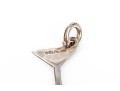 Tiffany & Co. Sterling Silver Debonair Martini Glass With Olive Charm