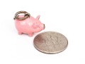Tiffany & Co. Sterling Silver Adorable Pink Enamel Pig Charm