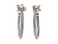 David Yurman Sterling Silver Classic Round Cable Hoop Earrings