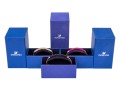 Swarovski Trio Of Three Crystal Set Adjustable Bracelets, Boxed