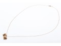 10k Yellow Gold Delicate Heart Motif Inspirational Charm Necklace, 