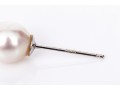 18k White Gold Lovely 7.5 Mm Cultured Pearl Earrings