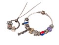 Pandora Sterling Silver Charm Bracelet And Charm Necklace, Including Rare Maple Leaf And Snowflake