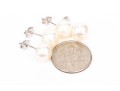 Sterling Silver Set Of Two Cultured Freshwater Pearl Stud Earrings, 8.25 Mm