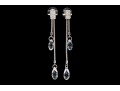 Swarovski Crystal Snake Chain And Briolette Crystal Set Necklace With Matching Earrings