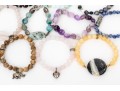 Collection Of Eighteen Stone Bead Bracelets And Two Cultured Freshwater Pearl Bracelets