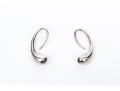 Tiffany & Co. Sterling Silver Elsa Peretti Striking Teardrop Earrings