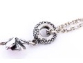 Collection Of Four Sterling Silver Whimsical Necklaces, Including A Shamrock, On Chains