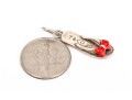 Tiffany & Co. Sterling Silver Playful Red Enamel Accented Flip Flop Charm
