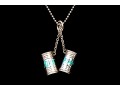 Tiffany & Co. Sterling Silver Unusual Tiffany Blue Enamel 