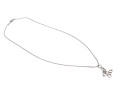 Tiffany & Co. Sterling Silver Pierced Butterfly Silhouette Pendant, With Chain