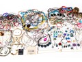 Collection Of Fashion And Costume Jewelry Bracelets, Necklaces, Rings And Brooches