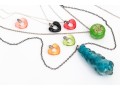 Collection Of Fruit, Flower, And Candy Resin Jewelry, With Acrylic Heart Necklace And Dog Brooch